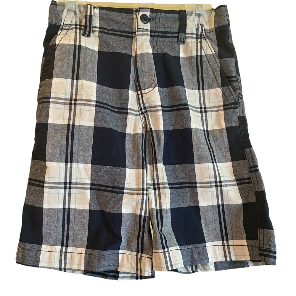 Boys Preppy Plaid Shorts Size 7